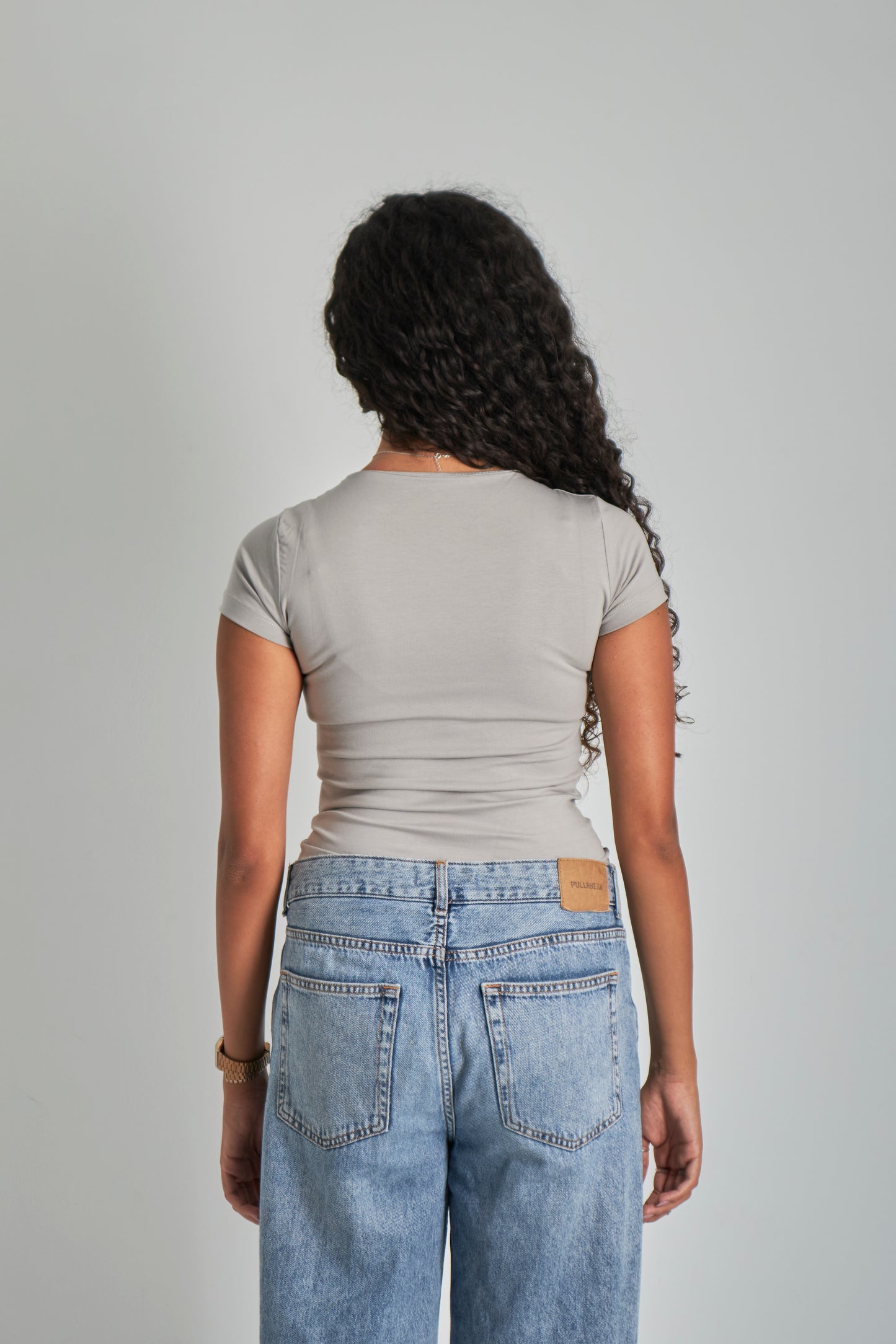 Sliver Wide Neck Basic Top - Double Layered -