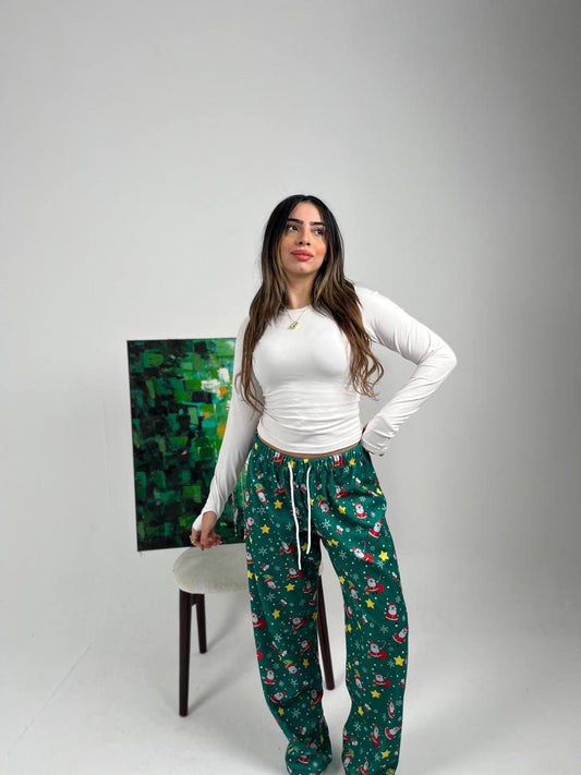 Dark Green Chrithsmas Pants