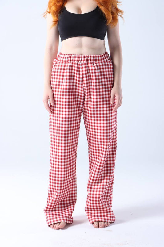 Red Striped Pants